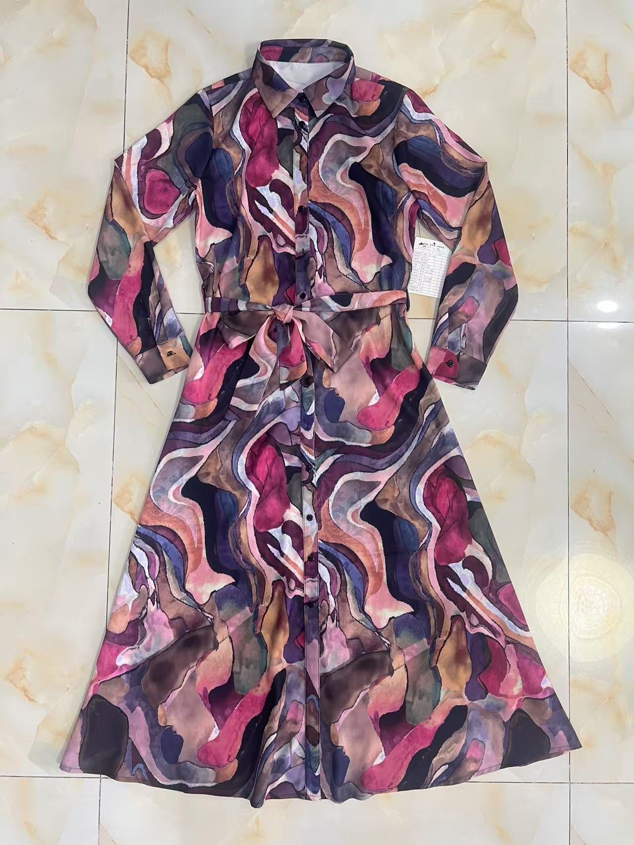 H YAL DR3632 MULTICOLOR DRESS