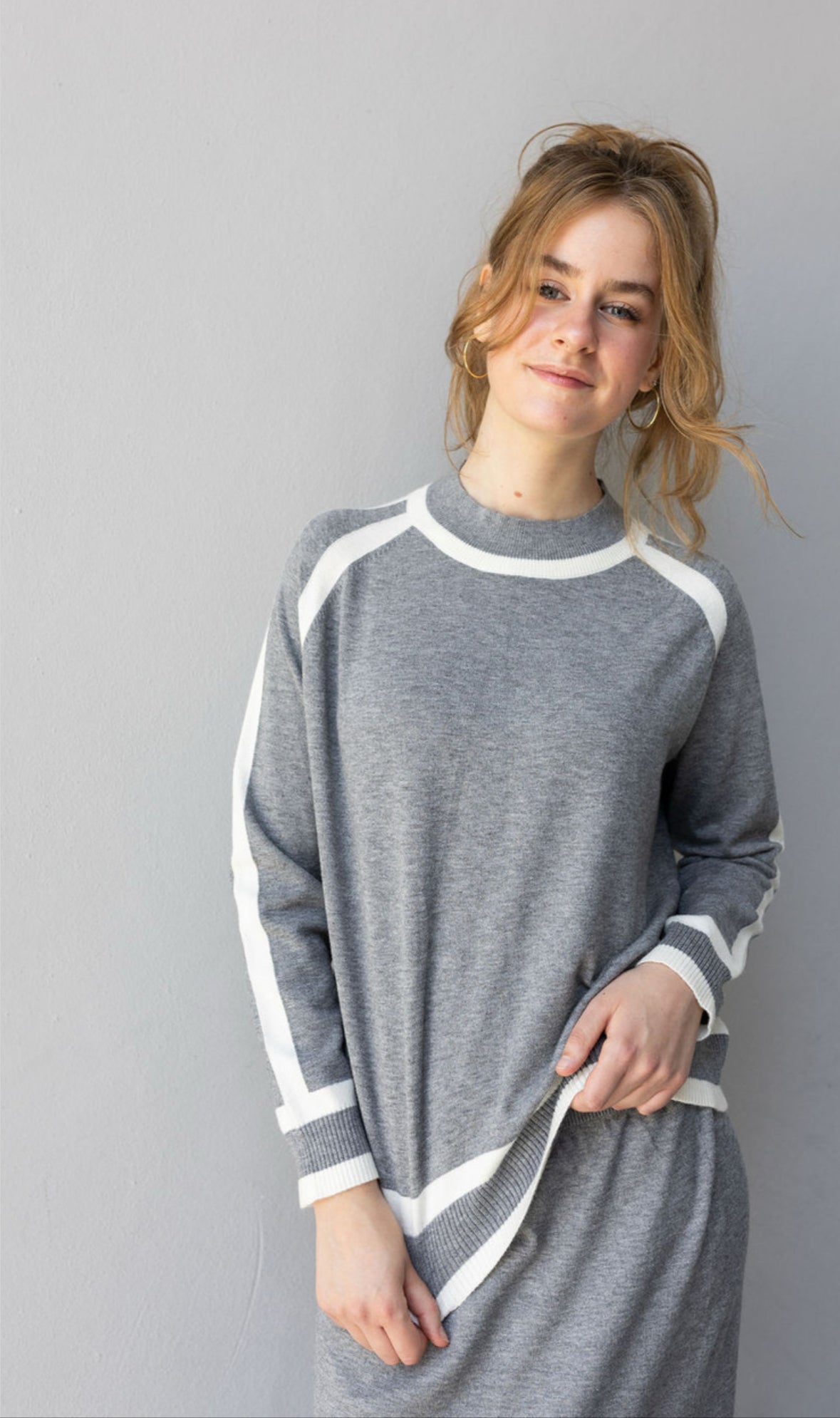 H HANA F2507 CLOUD KNIT SET