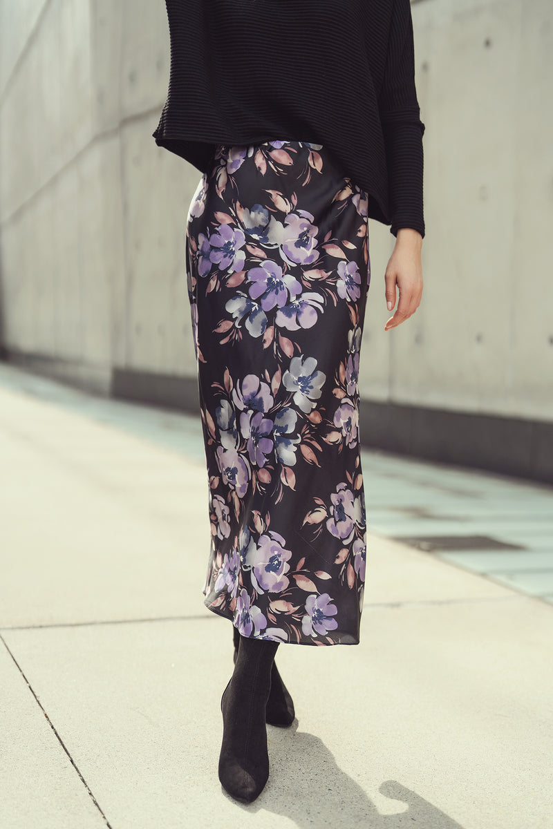 H JAP 432 COSMO FLORAL SKIRT