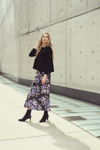 H JAP 432 COSMO FLORAL SKIRT
