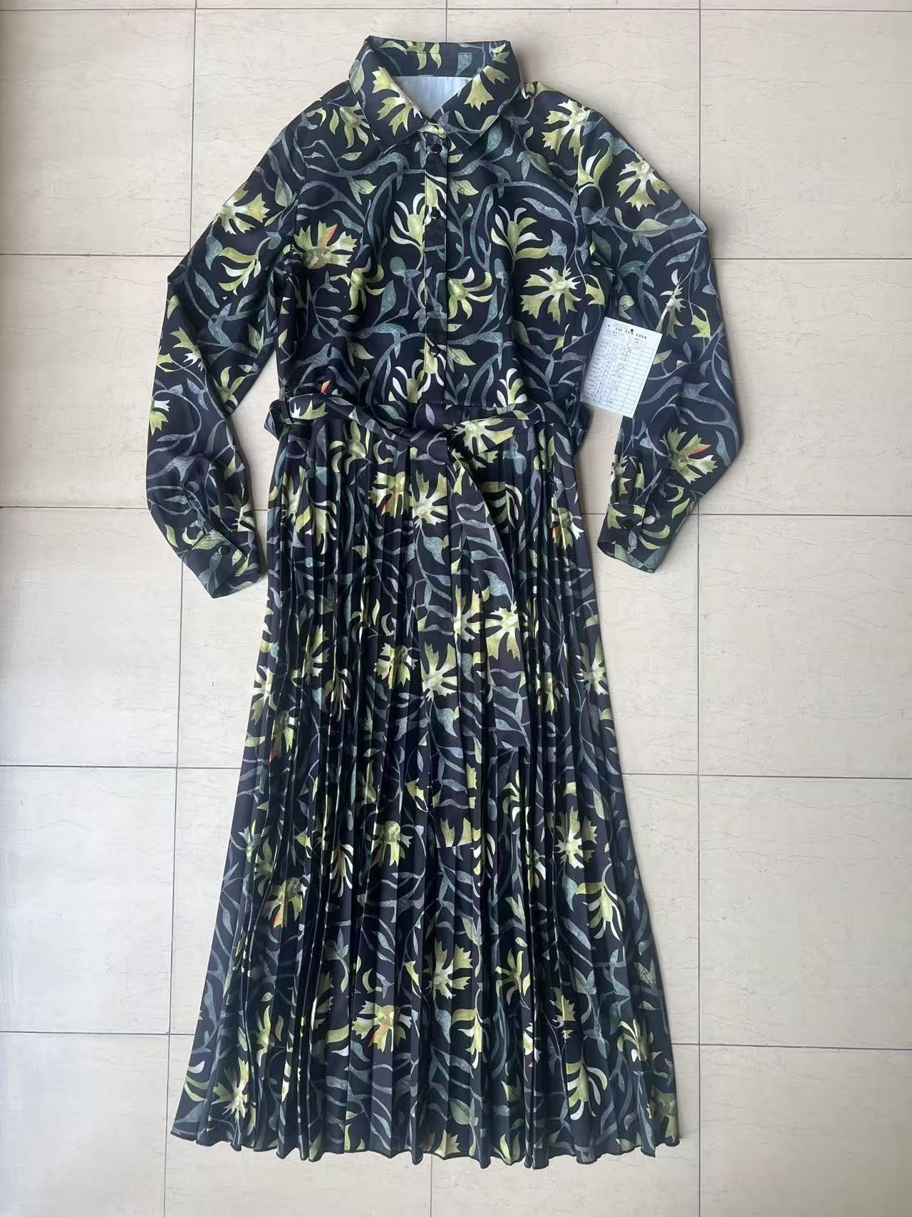 H YAL DR3561 GREEN DRESS