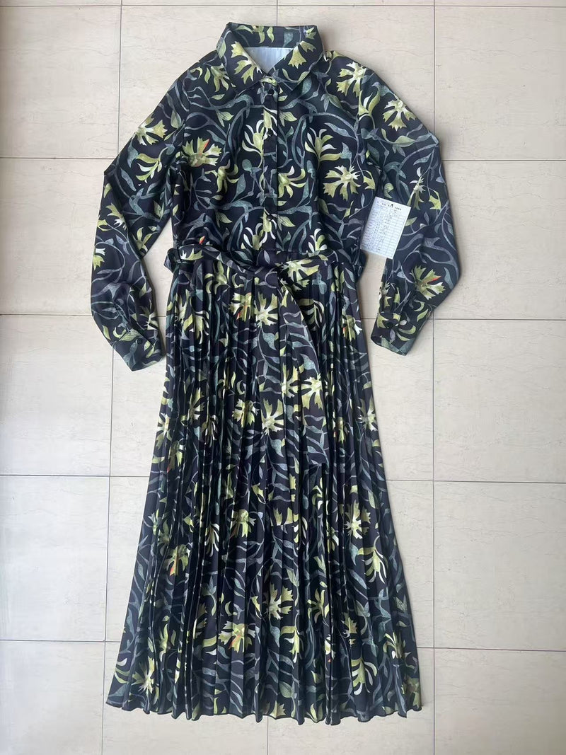 H YAL DR3561 GREEN DRESS