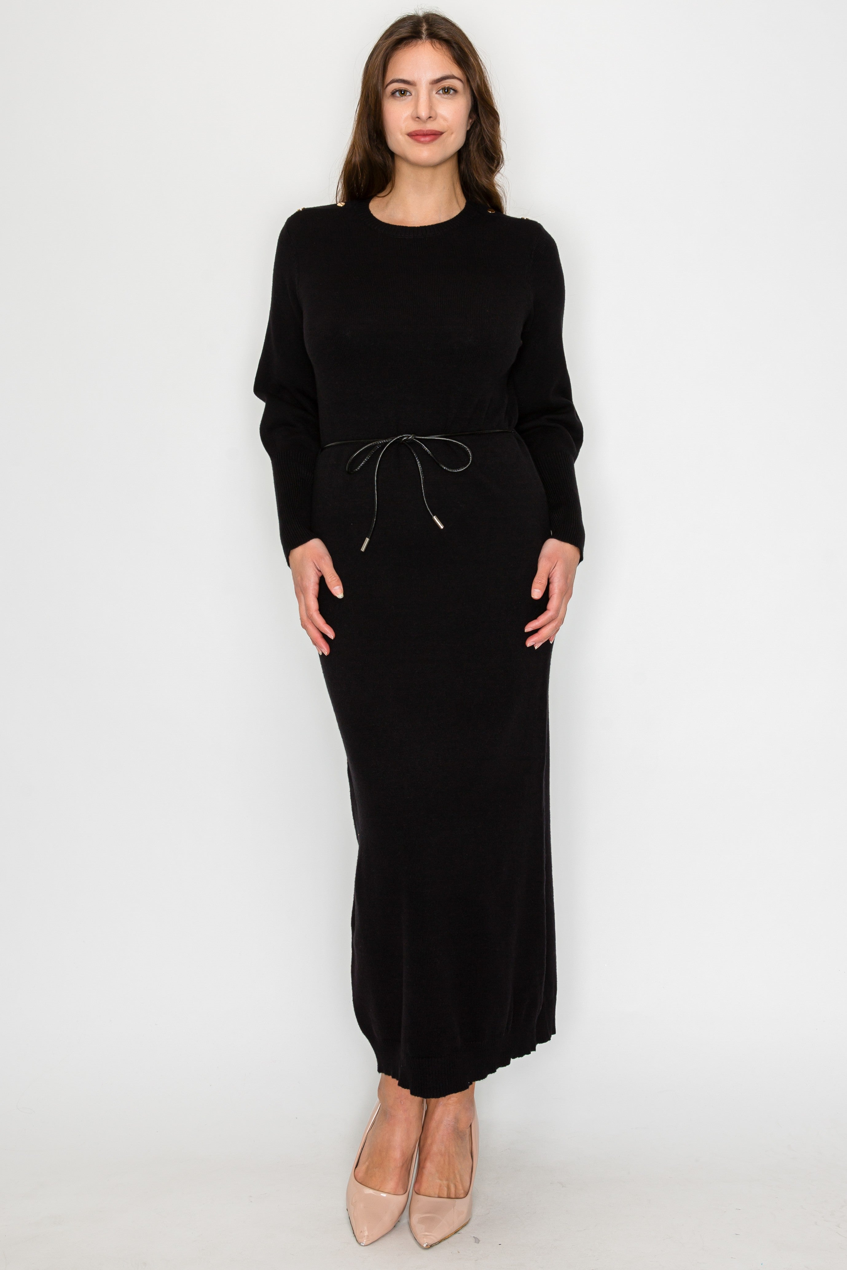 H YAL DR5305 BLACK DRESS
