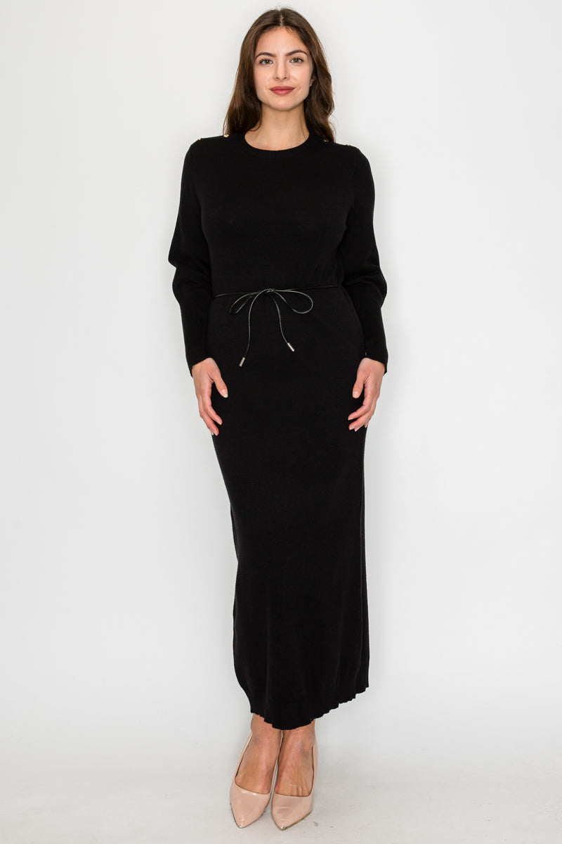 H YAL DR5305 BLACK DRESS