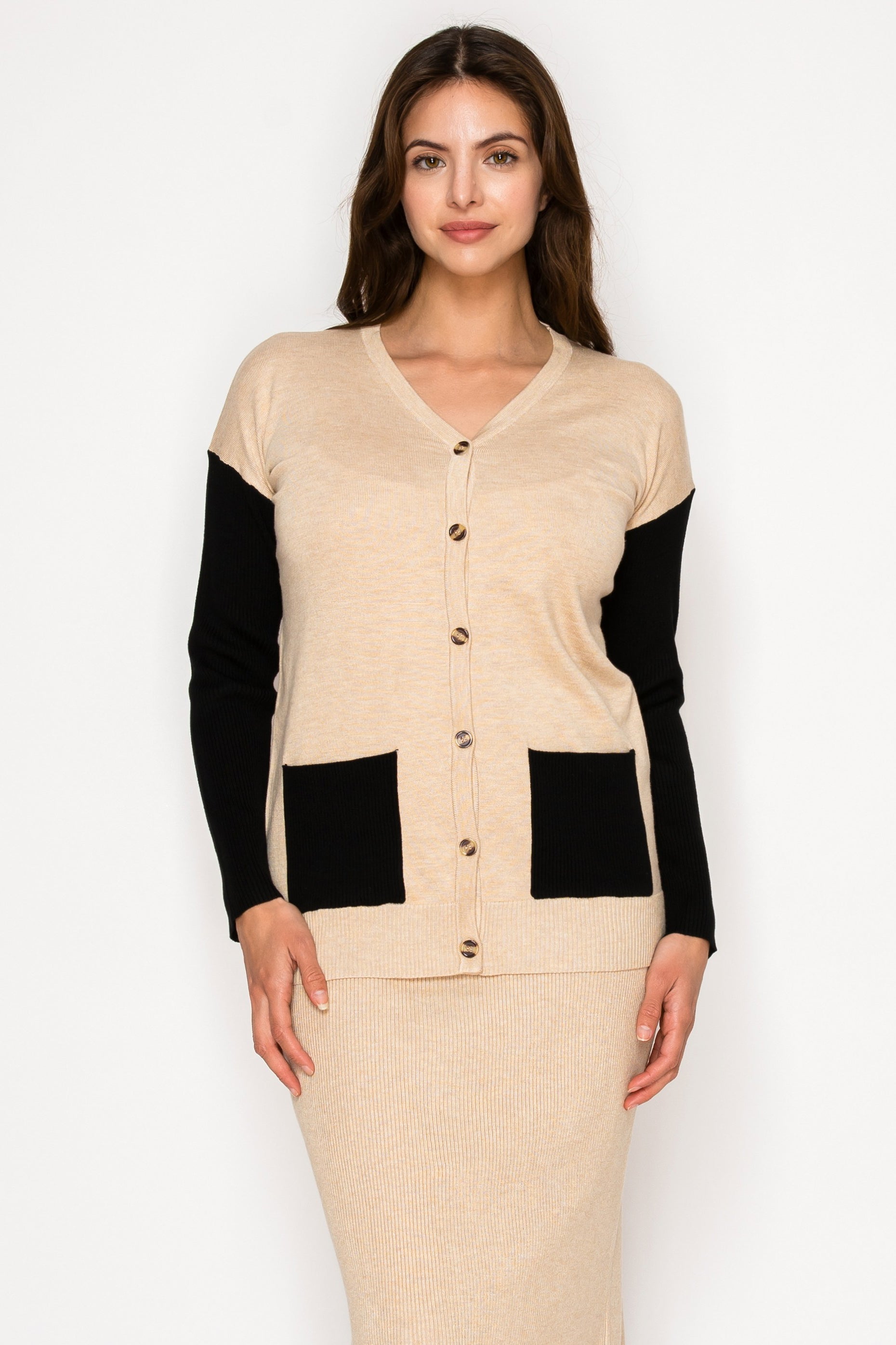 H YAL K4792 BEIGE SWEATER