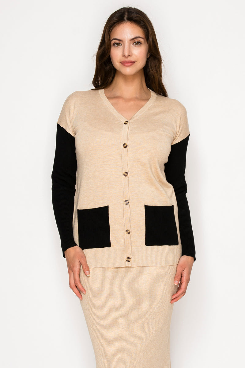 H YAL K4792 BEIGE SWEATER