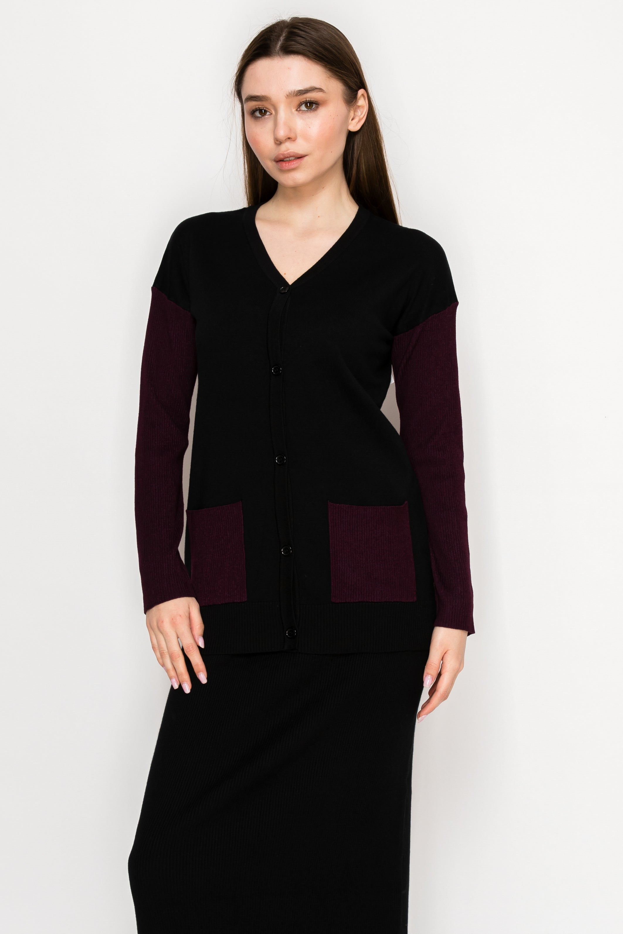 H YAL K4792 BLACK SWEATER
