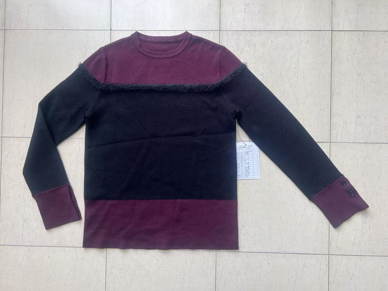 H YAL K4066 BURGUNDY SWEATER