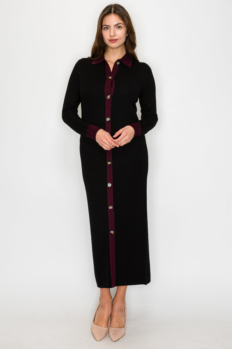 H YAL DR4999 BLACK DRESS