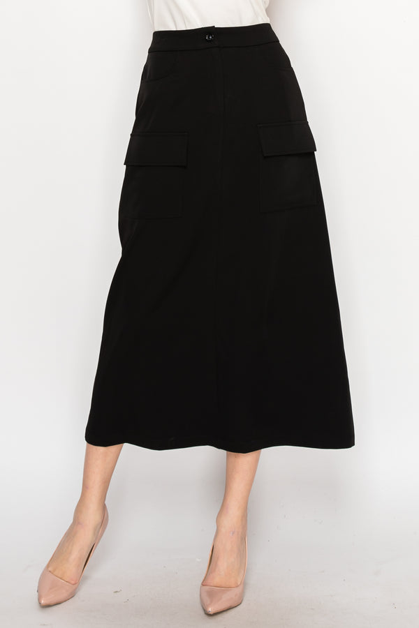 H YAL SK4819 BLACK SKIRT