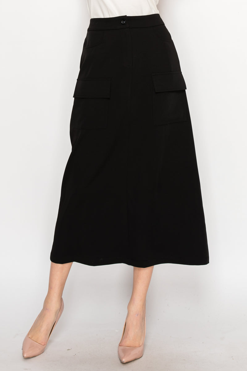 H YAL SK4819 BLACK SKIRT