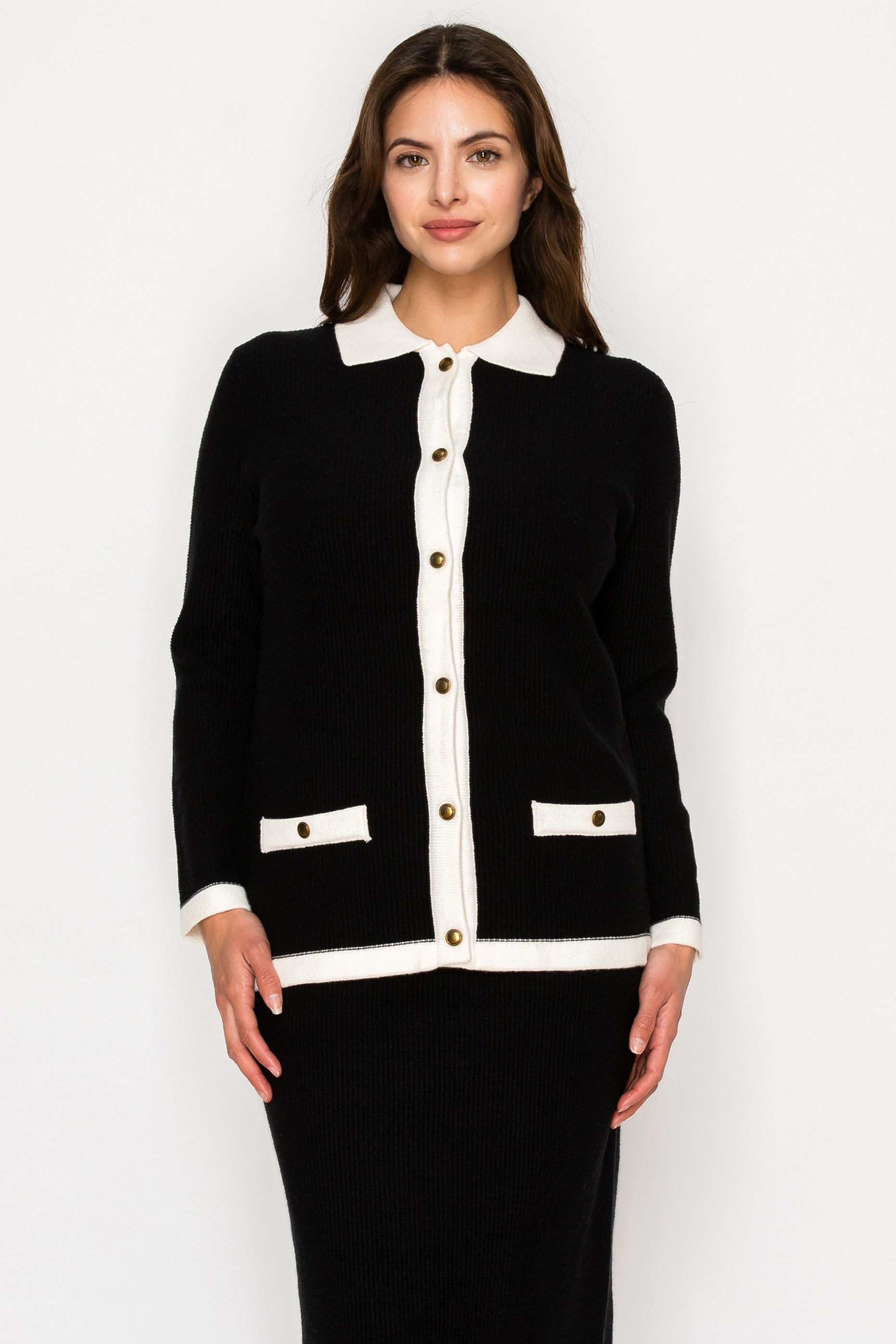 H YAL K4759 BLACK SWEATER