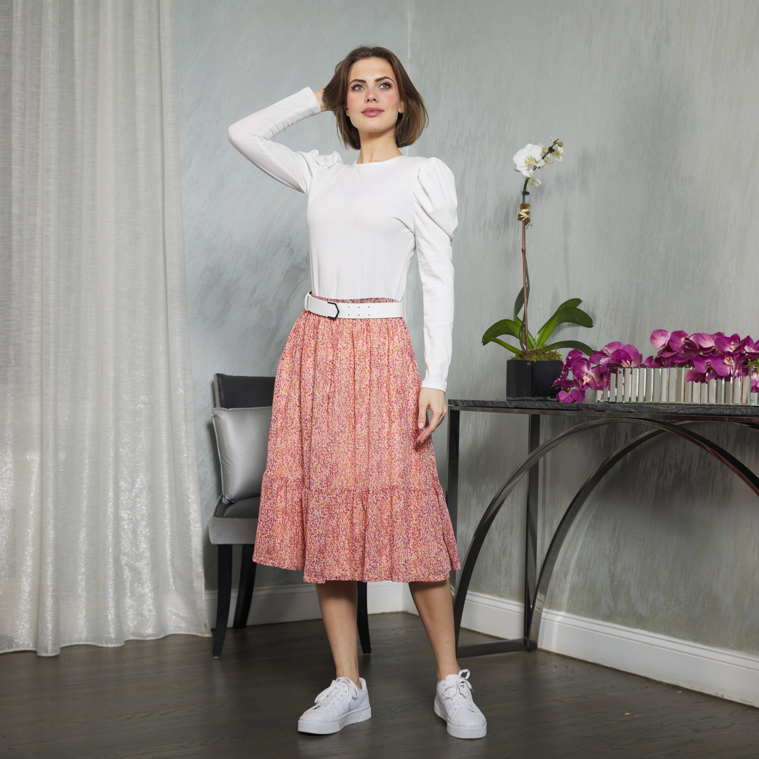 A BEL MOLLY PINK SKIRT